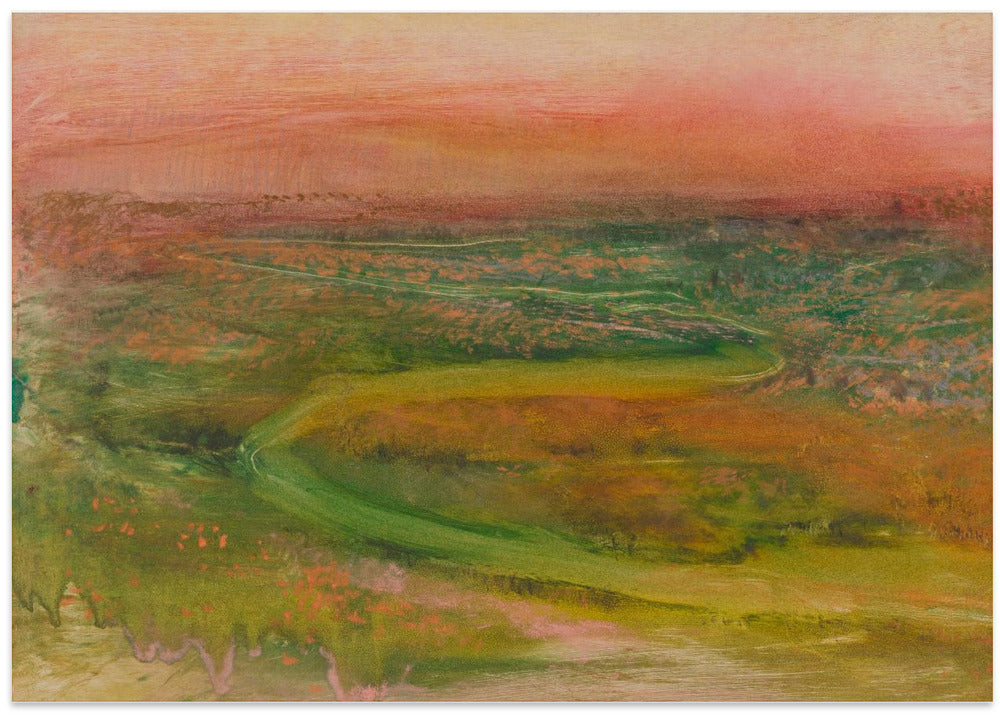 S Shaped Path In an Abstracted Landscape