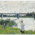 Claude Monet's the Promenade With the Railroad Bridge, Argenteuil (1874)