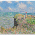 Cliff Walk At Pourville (1882) By Claude Monet.