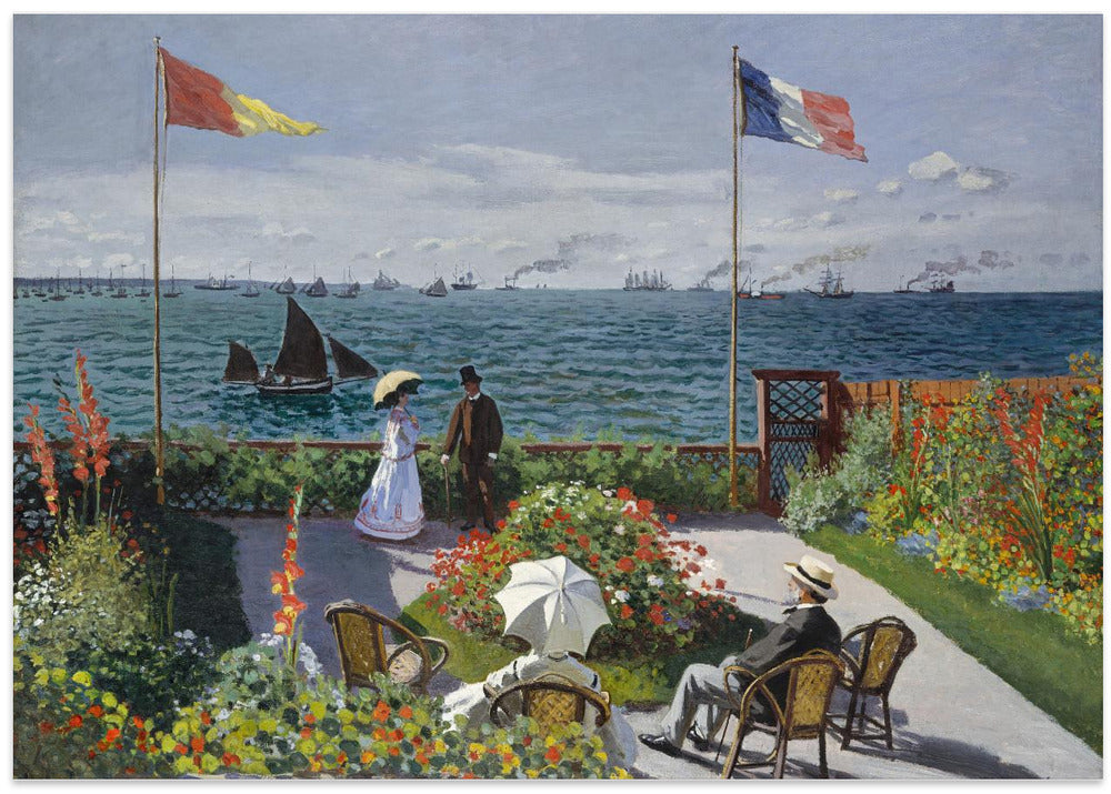 Garden At Sainte Adresse By Claude Monet