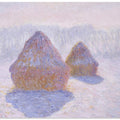 Haystacks (effect of Snow and Sun) (1891) By Claude Monet
