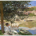 On the Bank of the Seine, Bennecourt (1868) By Claude Monet