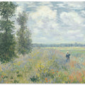 Poppy Fields Near Argenteuil (1875) By Claude Monet