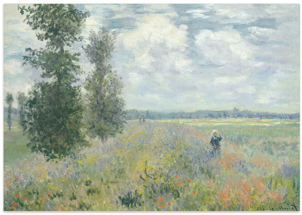 Poppy Fields Near Argenteuil (1875) By Claude Monet