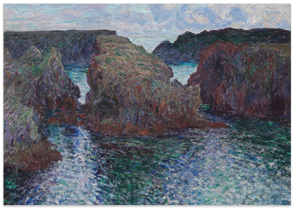 Rocks At Port Goulphar, Belle Île (1886) By Claude Monet