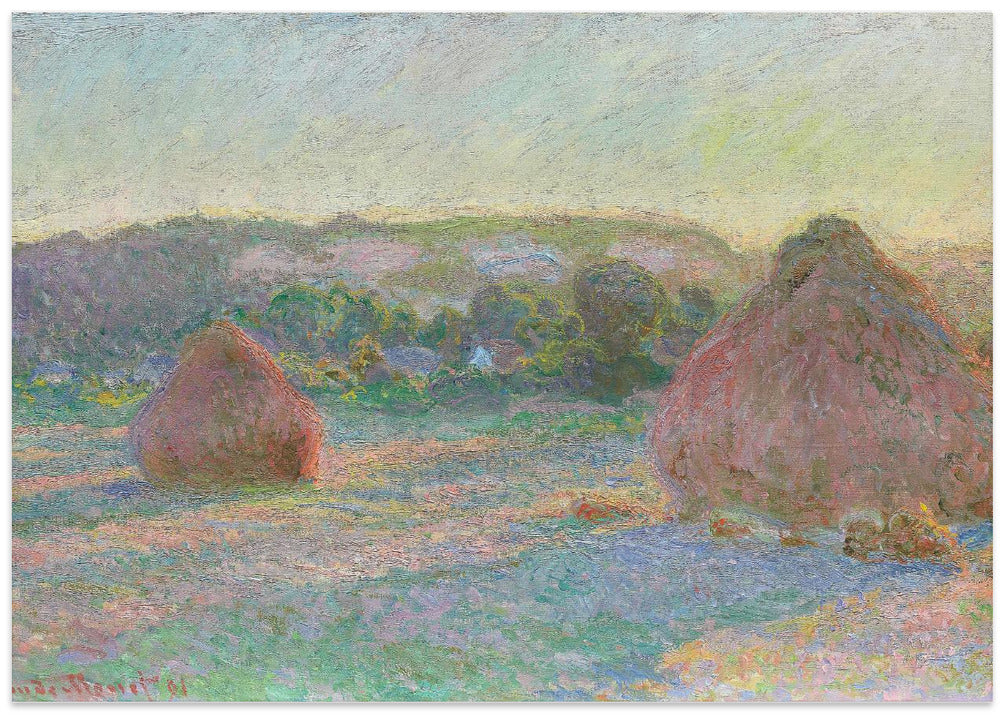 Stacks of Wheat, End of Summer (1890–1891) By Claude Monet