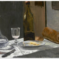 Still Life With Bottle, Carafe, Bread, and Wine (1862–1863) By Claude Monet