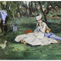 The Monet Family In Their Garden At Argenteuil (1874)