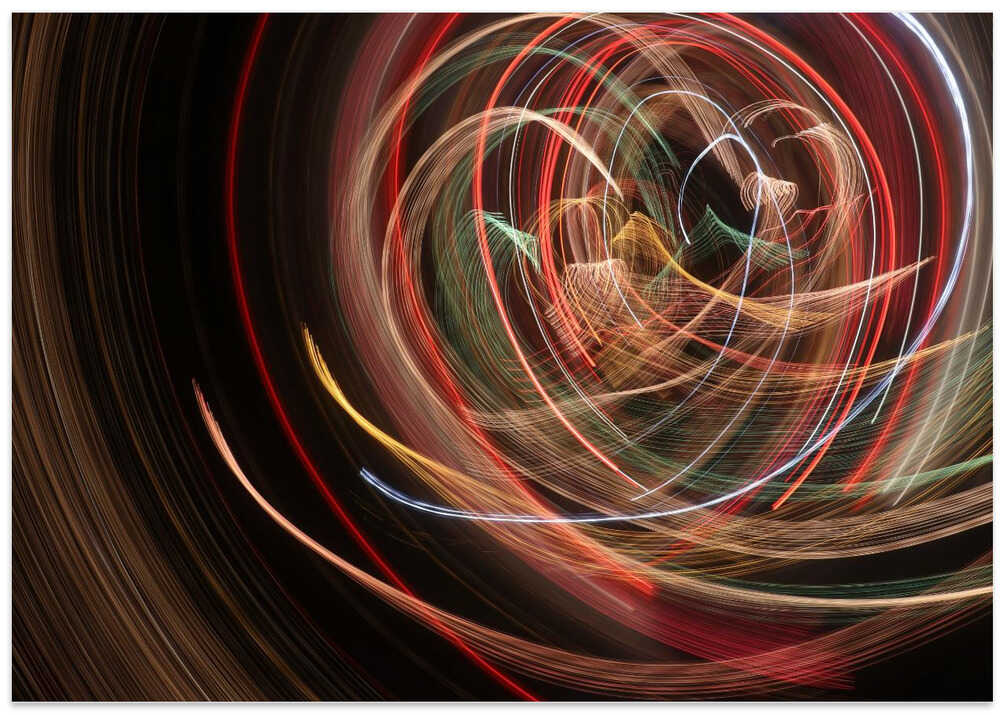 Vibrant Light Spirals