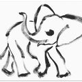 Ink Elephant Dance