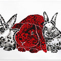 Spotted Bunny Trio