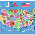 Illustrated Map of United States of America by Carla Daly