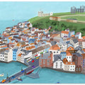 Aerial View of Beautiful Whitby by Artist Carla Daly