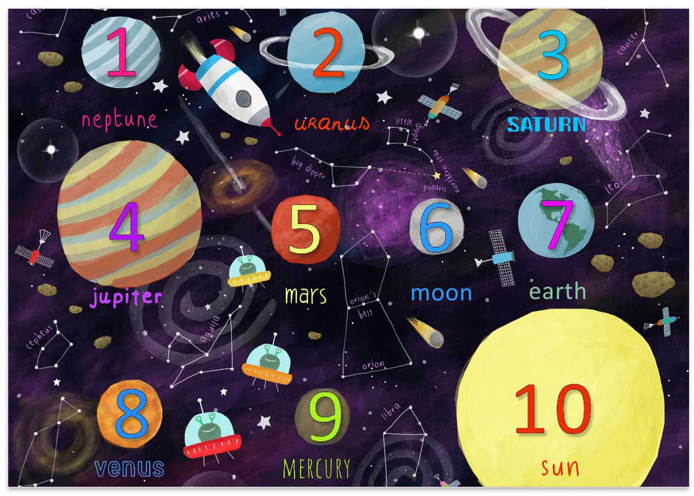 Learn to Count with Carla Daly's Space Counting Art