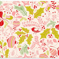 Wonderful ditsy holiday joy pink pattern