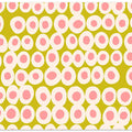 Wonderful bold dots pink and olive pattern