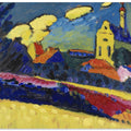Study of Murnau  Landscape With Church (1909)