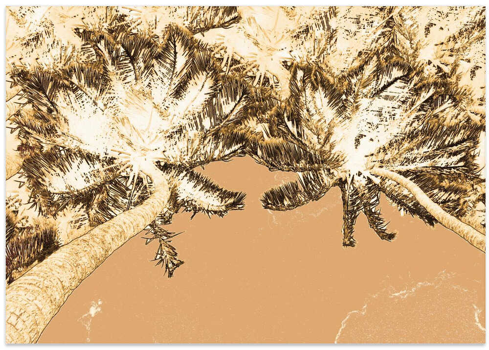 Golden Palms Skyward