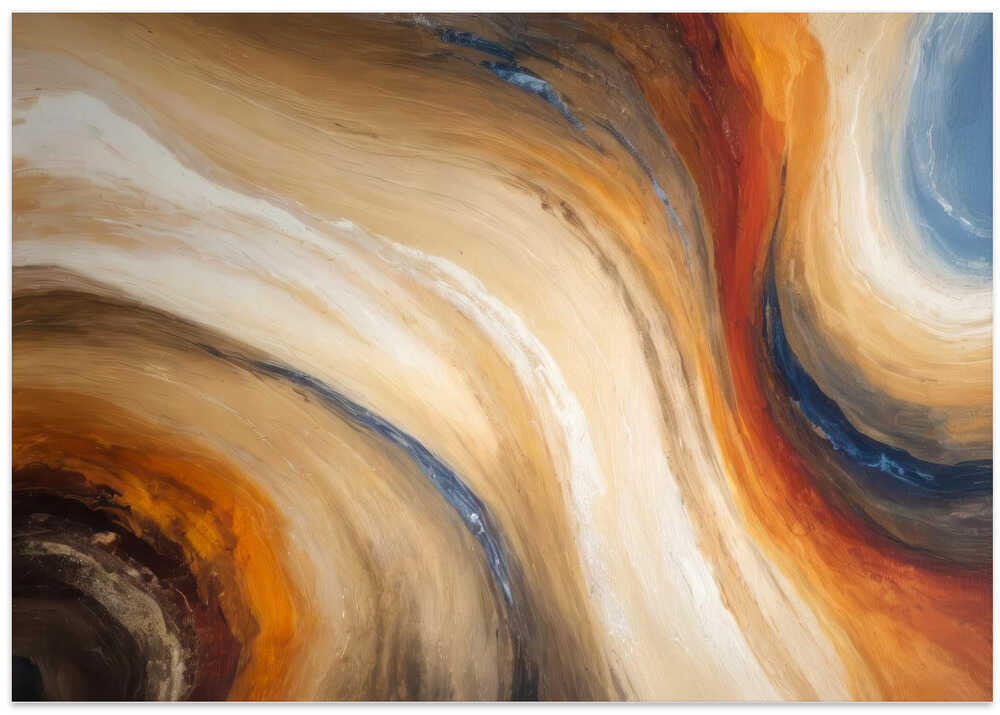 Warm Color Palette And Organic Flow