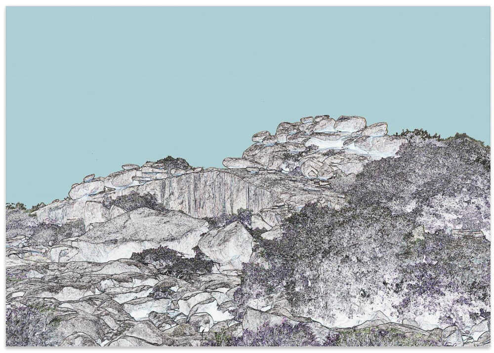 Rocky Horizon Sketch