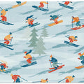 Retro Sportive Ski alpine textured pattern