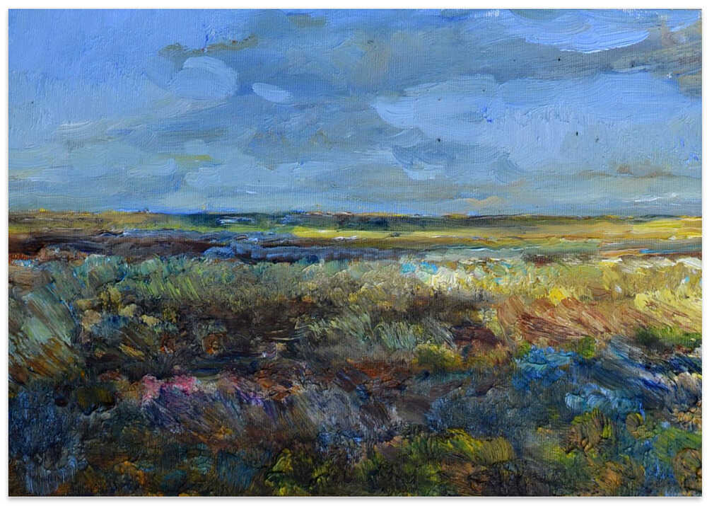 Sunrise in the steppe