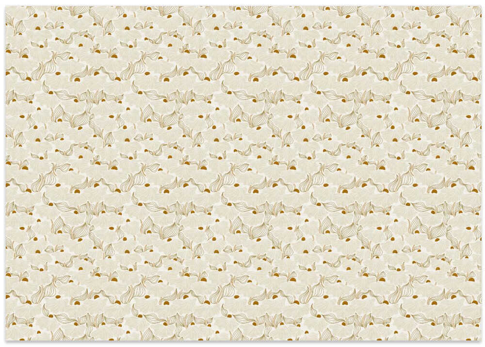 calming essentials Natural flow meadow ivory pattern