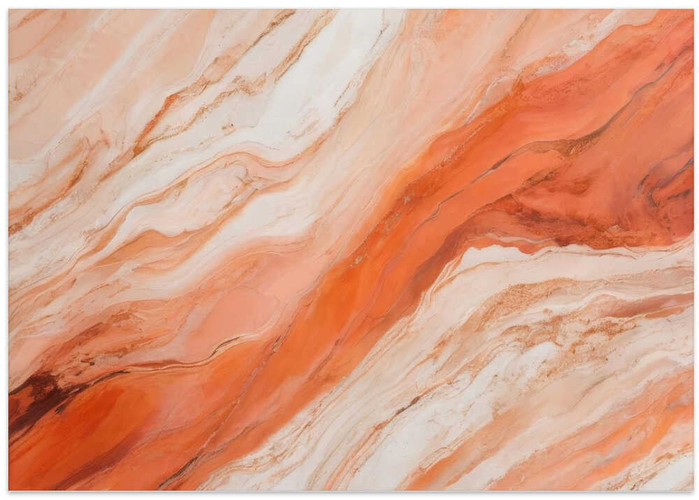 Flowing Orange And Beige Tones