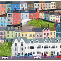 Beautiful Irish Town With colorful Houses