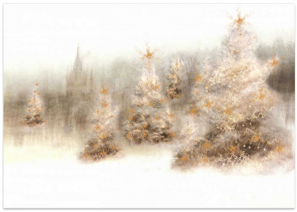 Dreamy Christmas Sceneserene ethereal, dreamy, festive,