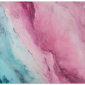 Harmonious Blend Of Pink And Teal Marbled Effect