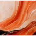 Orange And Beige Marbled Effect