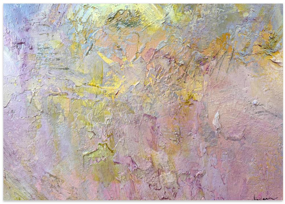 Gold and Pink Abstract