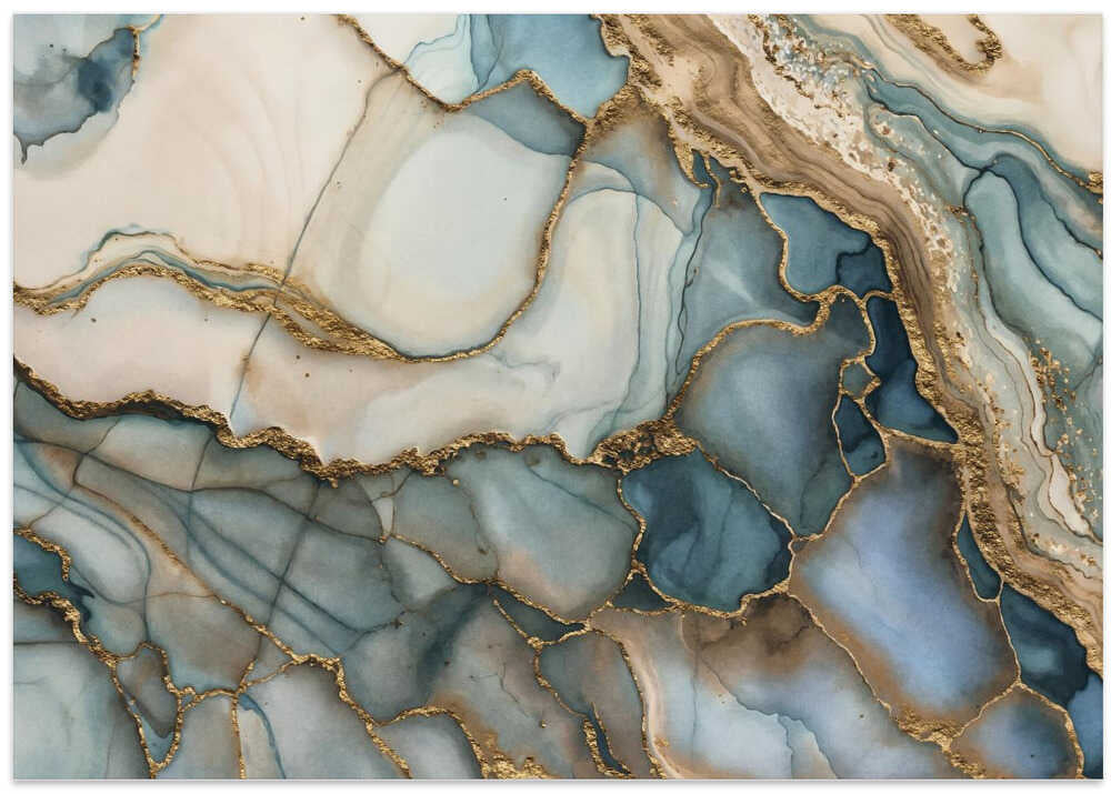 Turquoise Marble Glam