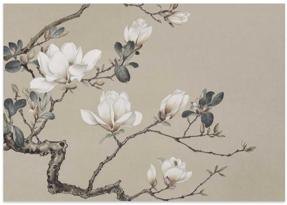 Chinoiserie Magnolia Blooms