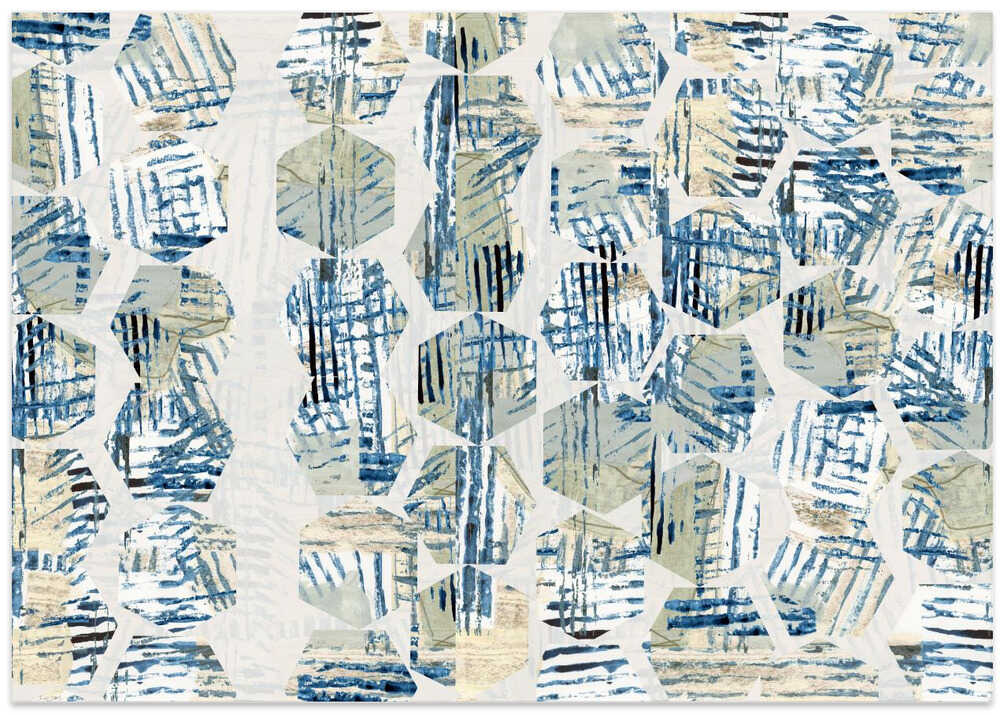 Cornish Blue Hexagons 5