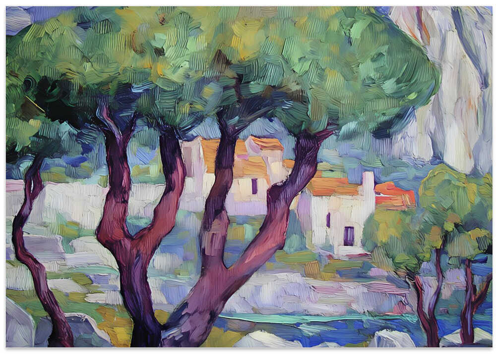 Cypress Trees In the Mountains