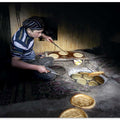 Making Uyghur Naan Bread