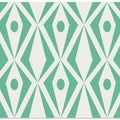 Minimalist art deco geometric diamonds mint