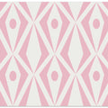 Minimalist art deco geometric diamonds pink
