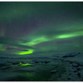 Northern lights at Jokulsarlon
