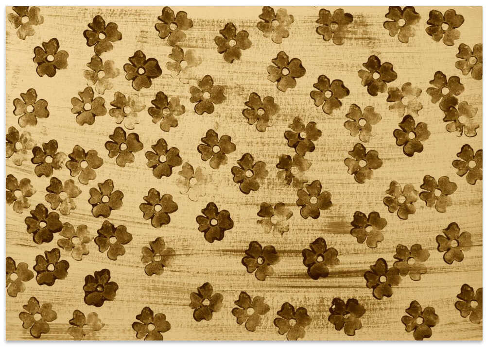 Pattern Of Sepia-toned Flowers
