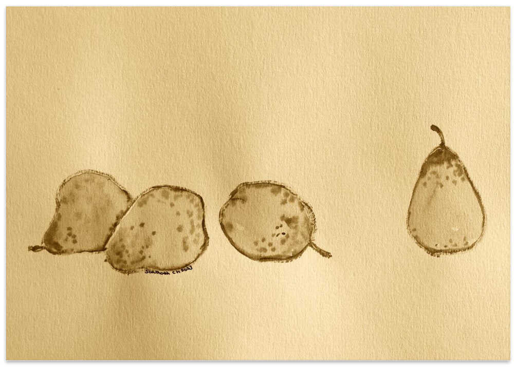 Four Pears, One Apart