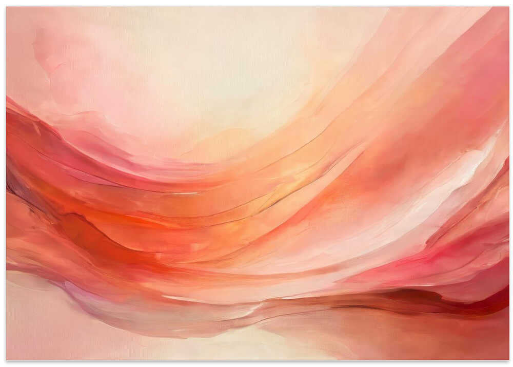 Waves of Peach and Pink