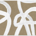 Abstract White Intertwined Lines