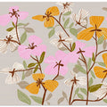 Orange and Pink Floral Pattern