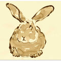 Whimsical Bunny Brushstroke