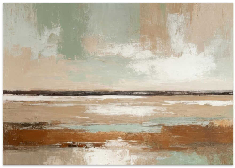 Earthy Tones And Soft Brush Strokes
