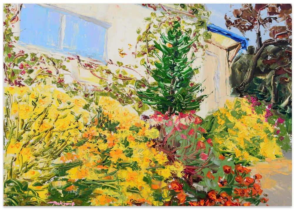 Wild Chrysanthemum Oil On Canvas