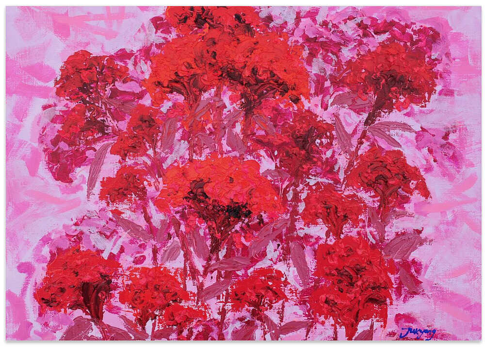 cockscomb oil on canvas